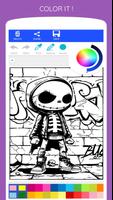 Monster Graffiti Coloring Book Ekran Görüntüsü 2
