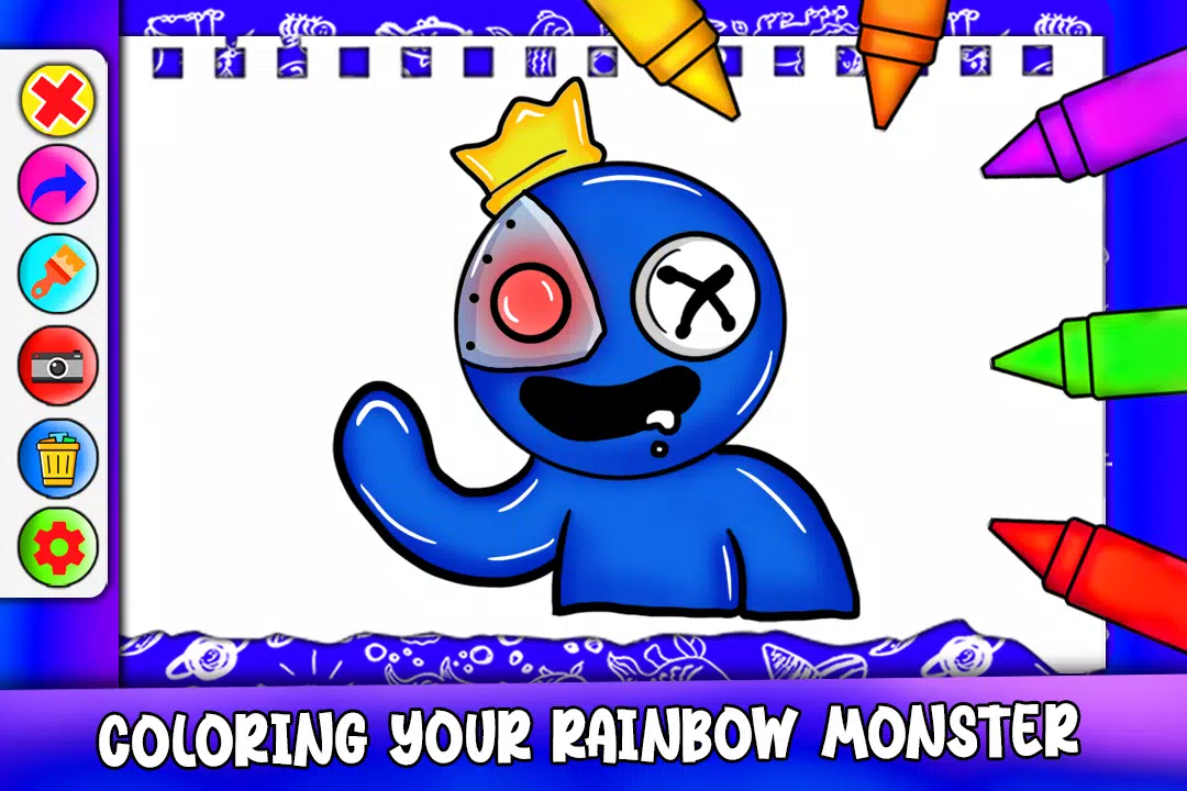 Purple Rainbow Friend coloring APK for Android Download