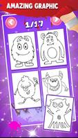 Fantasy - Glitter Coloring Book For Kids capture d'écran 3