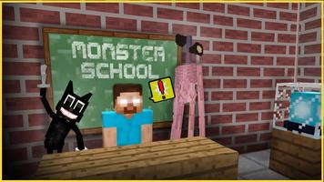 Monster School for Minecraft Affiche