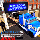 US City Police Car Transporter Truck Driver 2020 icône