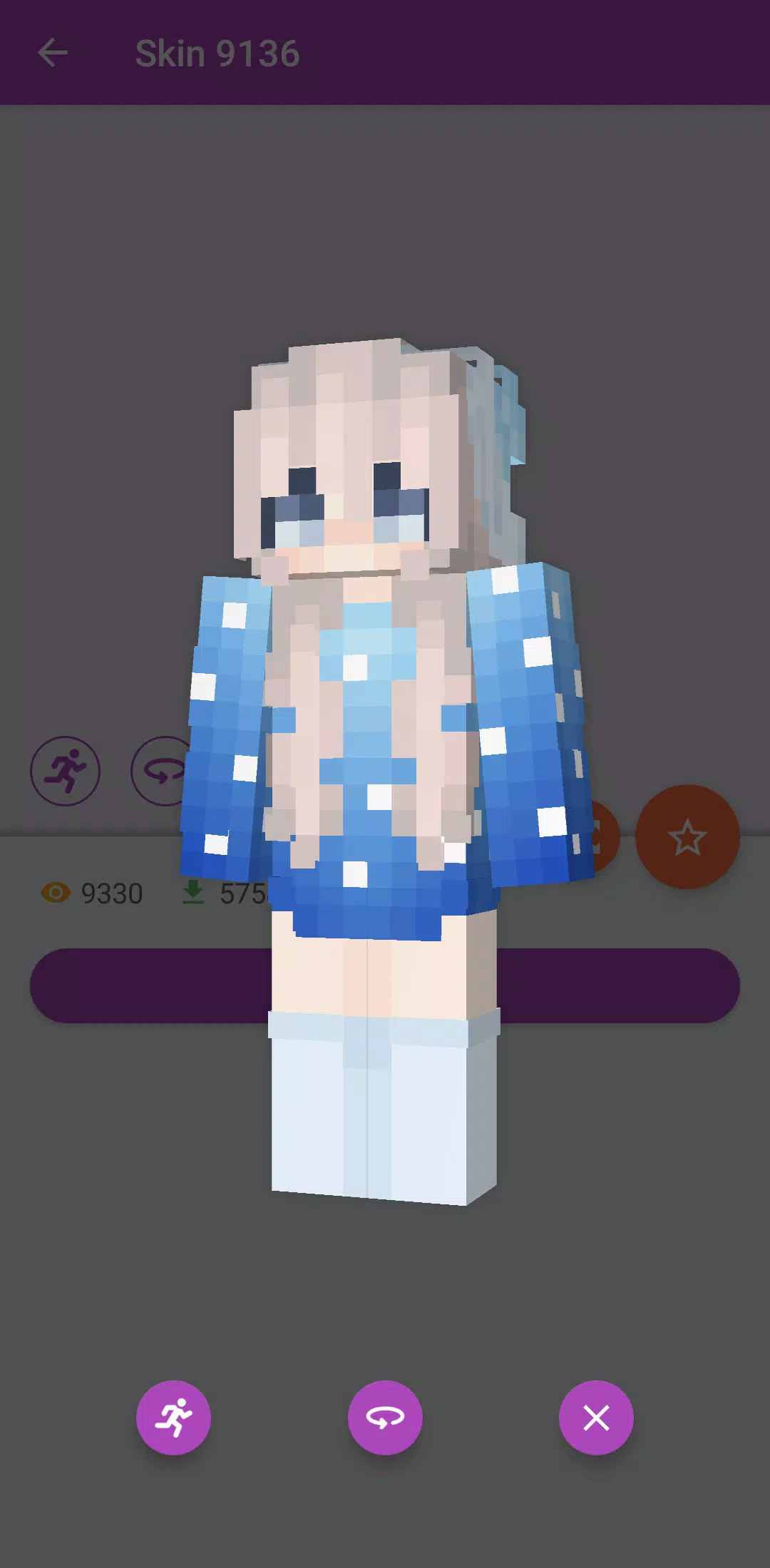 Minecraft Skin Mary Gamer Girl Digital Download for 