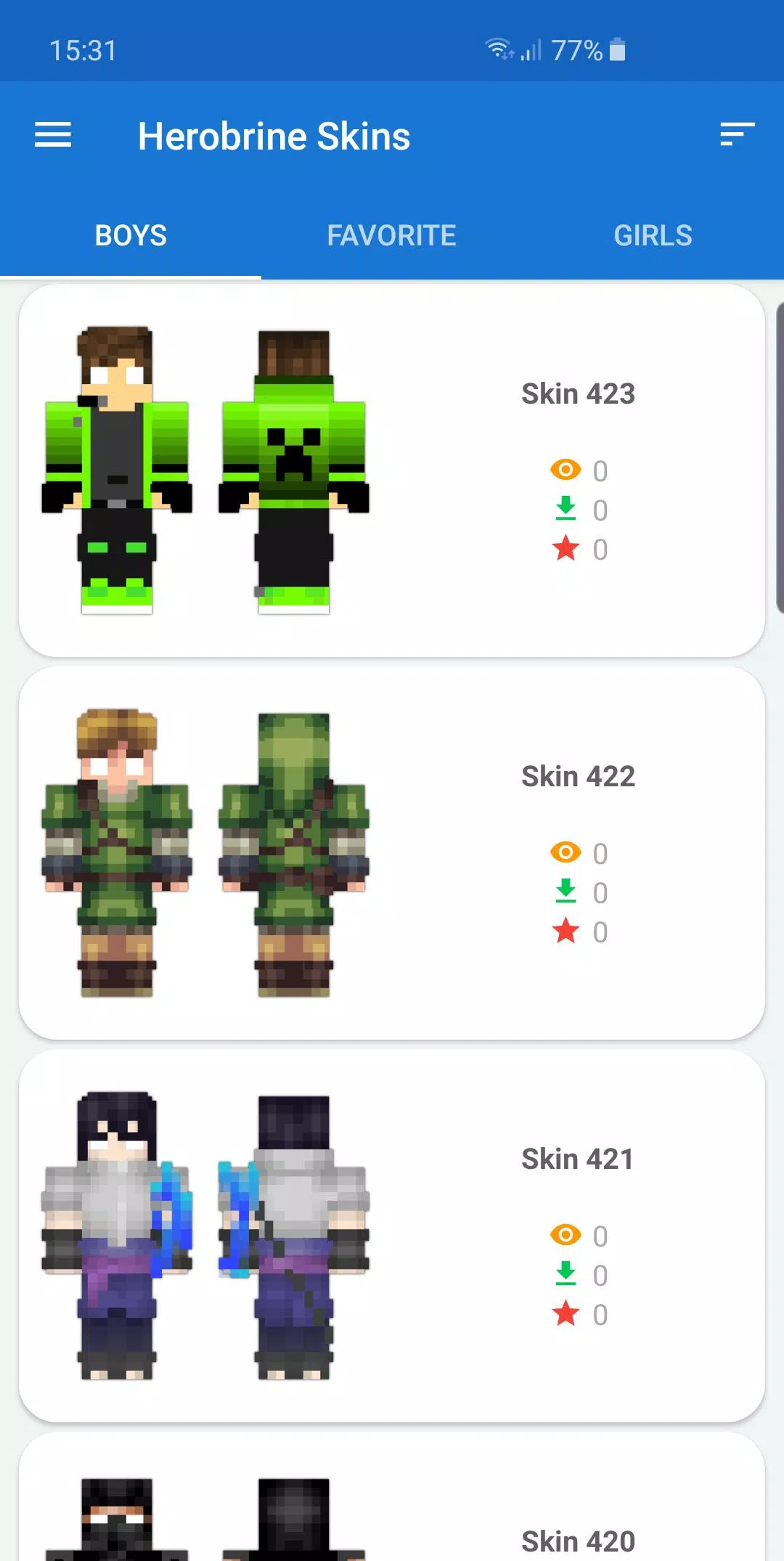 Herobrine Skins for Minecraft PE APK for Android - Download