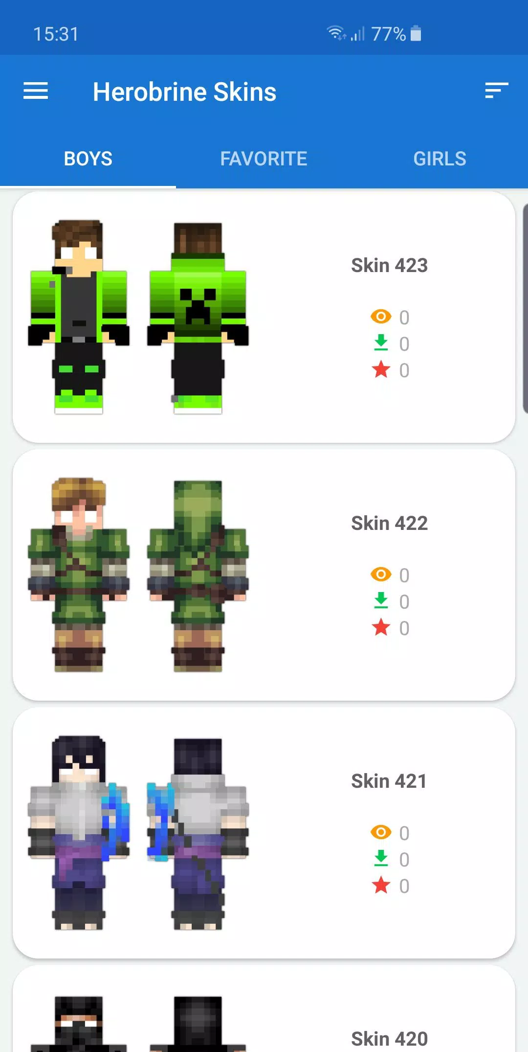 Herobrine skins - APK Download for Android