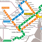ikon Montreal Metro & Subway Map