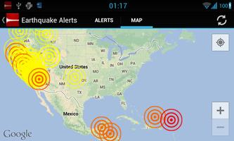 برنامه‌نما Earthquake Alerts عکس از صفحه