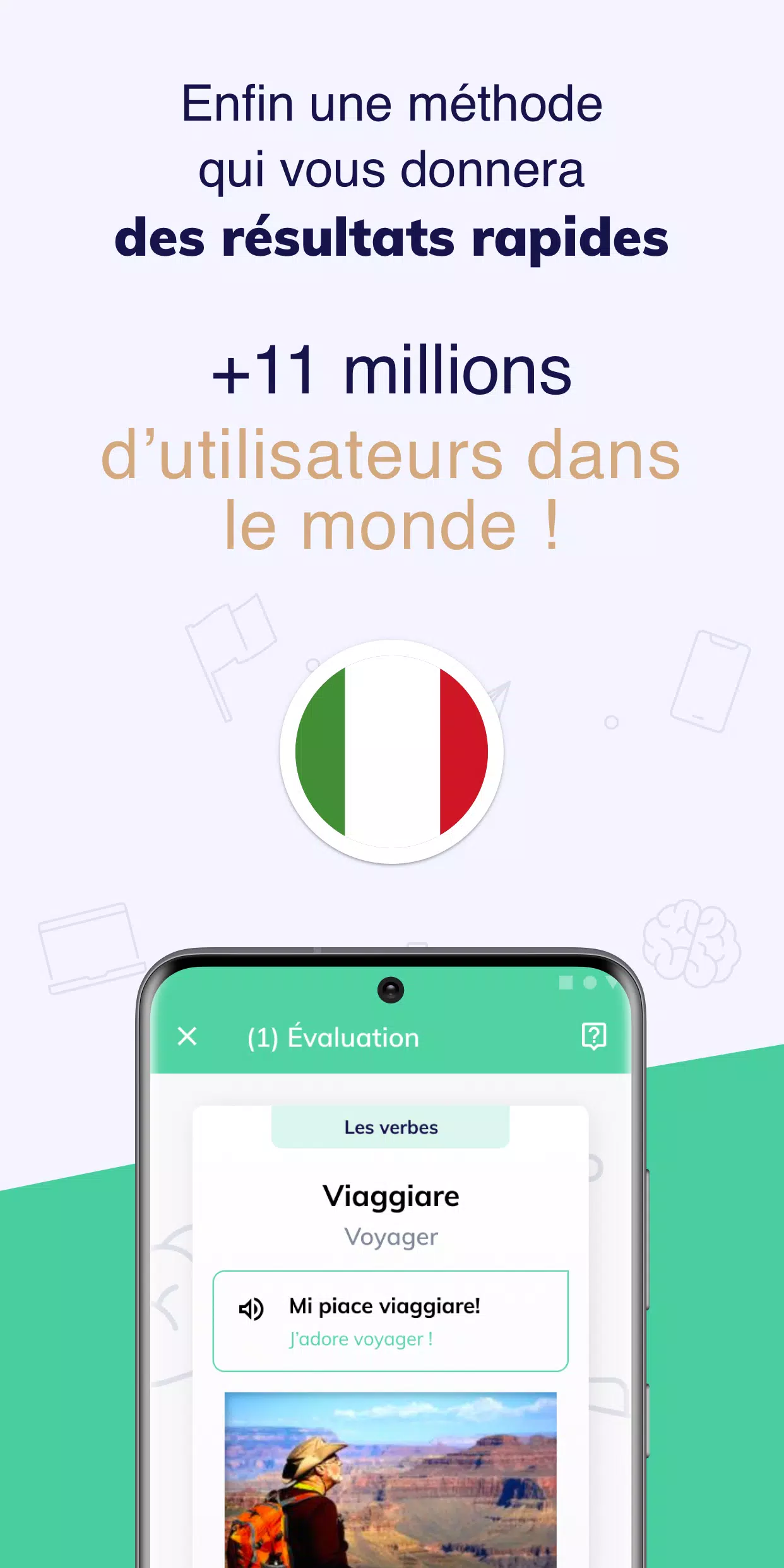 Apprendre l'italien rapidement APK pour Android Télécharger