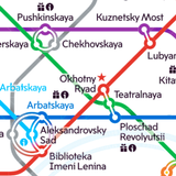 Carte du métro de Moscou icône