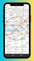 Carte du métro de Moscou Affiche