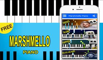 Marshmello Piano DJ Music poster