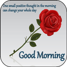 Good morning messages and flower rose pictures GIF icône