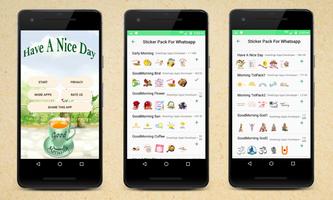 Good Morning Stickers For What पोस्टर
