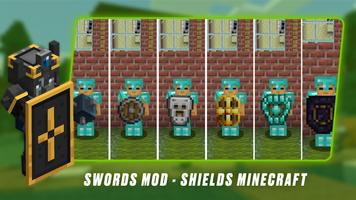Poster Swords Mod - Shields Minecraft