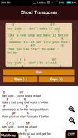 Guitar Chord Transposer Simple الملصق