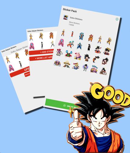 Descarga de APK de Goku Sticker for Whatsapp - Saiyan Stickers para Android