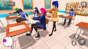 Anime Bad HighSchool Girl Life স্ক্রিনশট 3