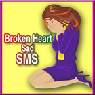 Broken Heart Sad SMS icono