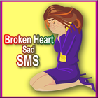 Broken Heart Sad SMS icône