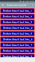 Broken Heart Sad SMS Affiche