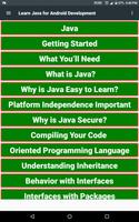 Learn Java for Android Development poster