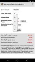 برنامه‌نما Simple Mortgage Calculator عکس از صفحه