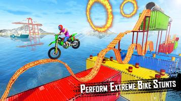 Trial Bike Stunt Racing Games - Tricky Bike Stunt Affiche