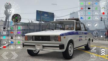 Police patrol: VAZ 2105 LADA Affiche