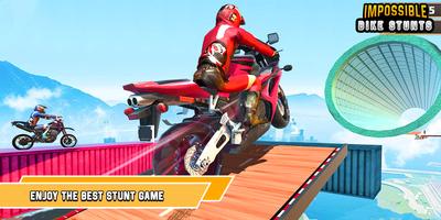 برنامه‌نما Impossible Bike Stunts 3D - Bike Racing Stunt عکس از صفحه