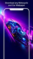 HD Motorcycle Car wallpaper poster