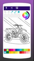 Livre de coloriage de motos capture d'écran 1