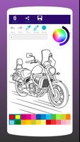 Livre de coloriage de motos capture d'écran 3