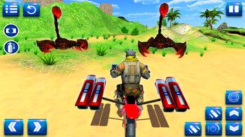 Motorbike Beach Fight - Beach Fighting Games スクリーンショット 1