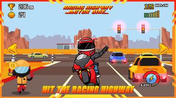 Racing Highway Game Motor Bike screenshot 1