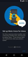 Poster Moto Voice per Alexa