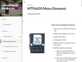 MTP6650 Training Application screenshot 2