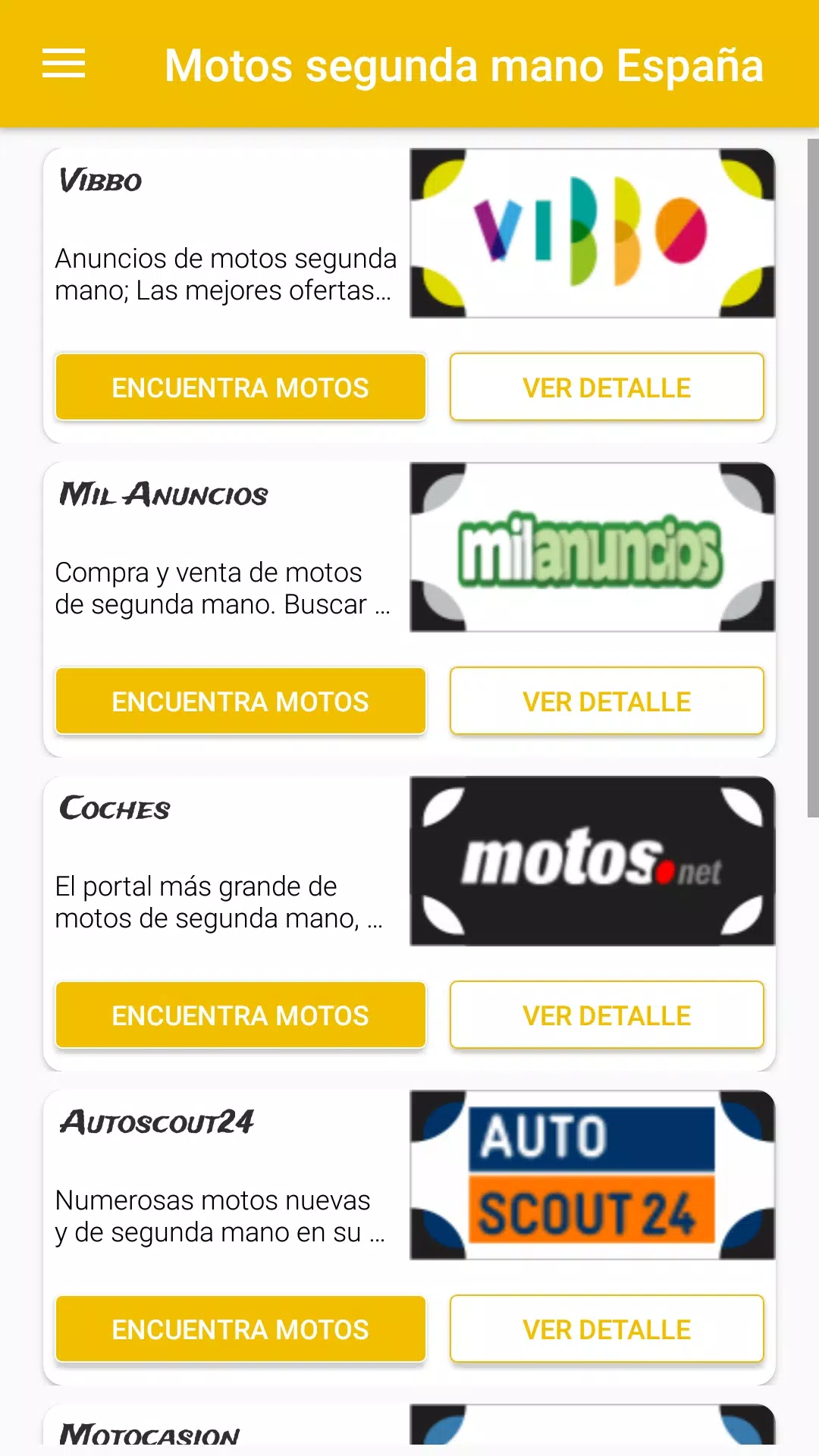 Motos segunda mano España APK للاندرويد تنزيل