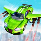 Flying Grand Robot Car Games icon