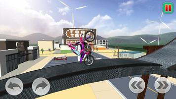 Riding Bike Down Snow Mountain -Bike Extreme 3D capture d'écran 3