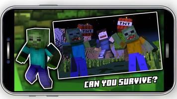 Zombie Survival MOD Minecraft imagem de tela 3
