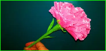 как сделать из бумаги цветок