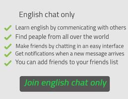 برنامه‌نما English chat only عکس از صفحه