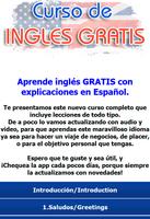 Curso de Inglés Gratis! poster