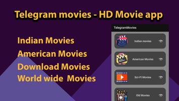 Telegram movies - HD Movie app Plakat