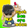 Jawa Lucu Stiker WA