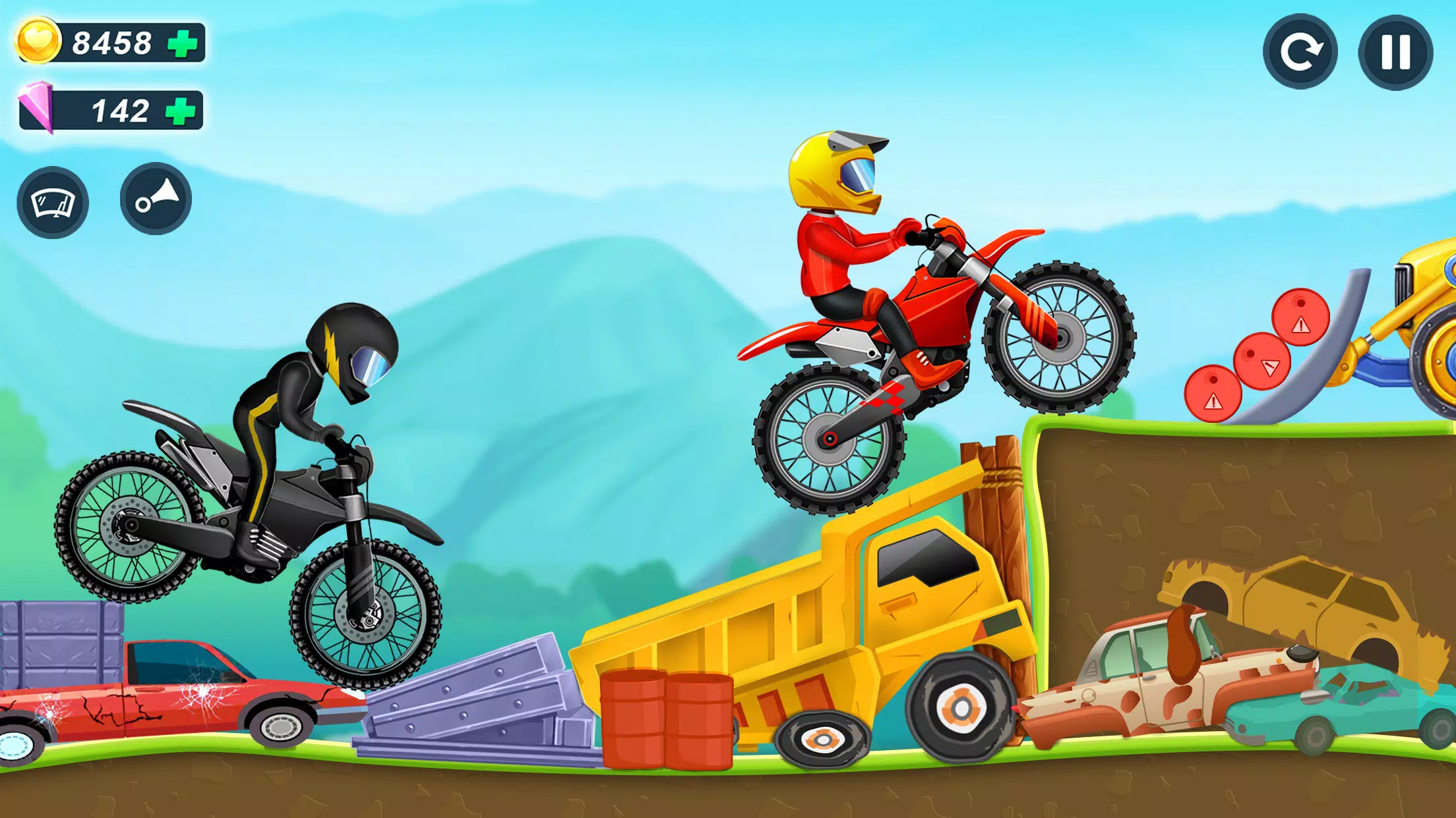 Jogos de Moto X3M corridas extremas para crianças