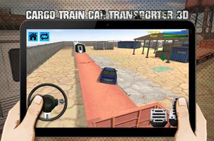 cargo train car transporter 3D imagem de tela 2