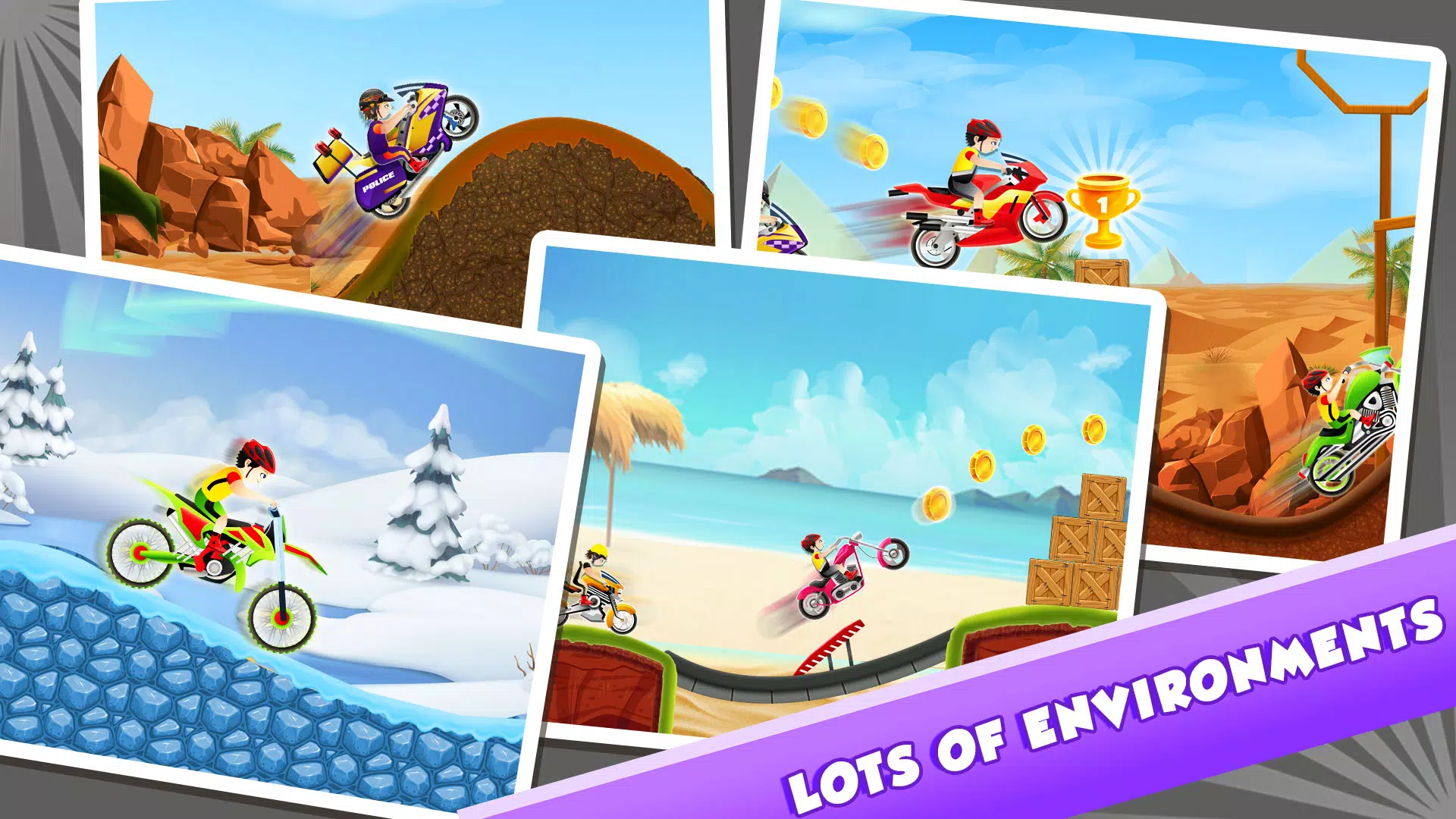 Moto Xtreme Rider - Jogo de Corrida de Motocicleta para Crianças Grátis: O desafio da motos está prestes a começar. Ligue seus motores e ande com sua motocross neste divertido jogo de corrida!::Appstore for Android