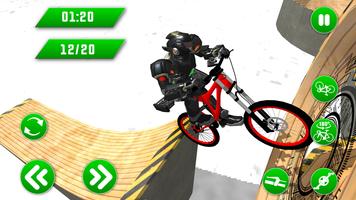 Superheld BMX Fahrrad Stunts Track Screenshot 1