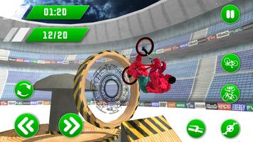 Süper kahraman BMX bisiklet stuntsları pisti Ekran Görüntüsü 2