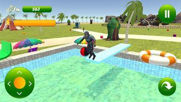 super hero water slide uphill  screenshot 2